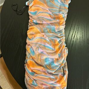 Forever 21 Multicolor Swirl Mini Dress